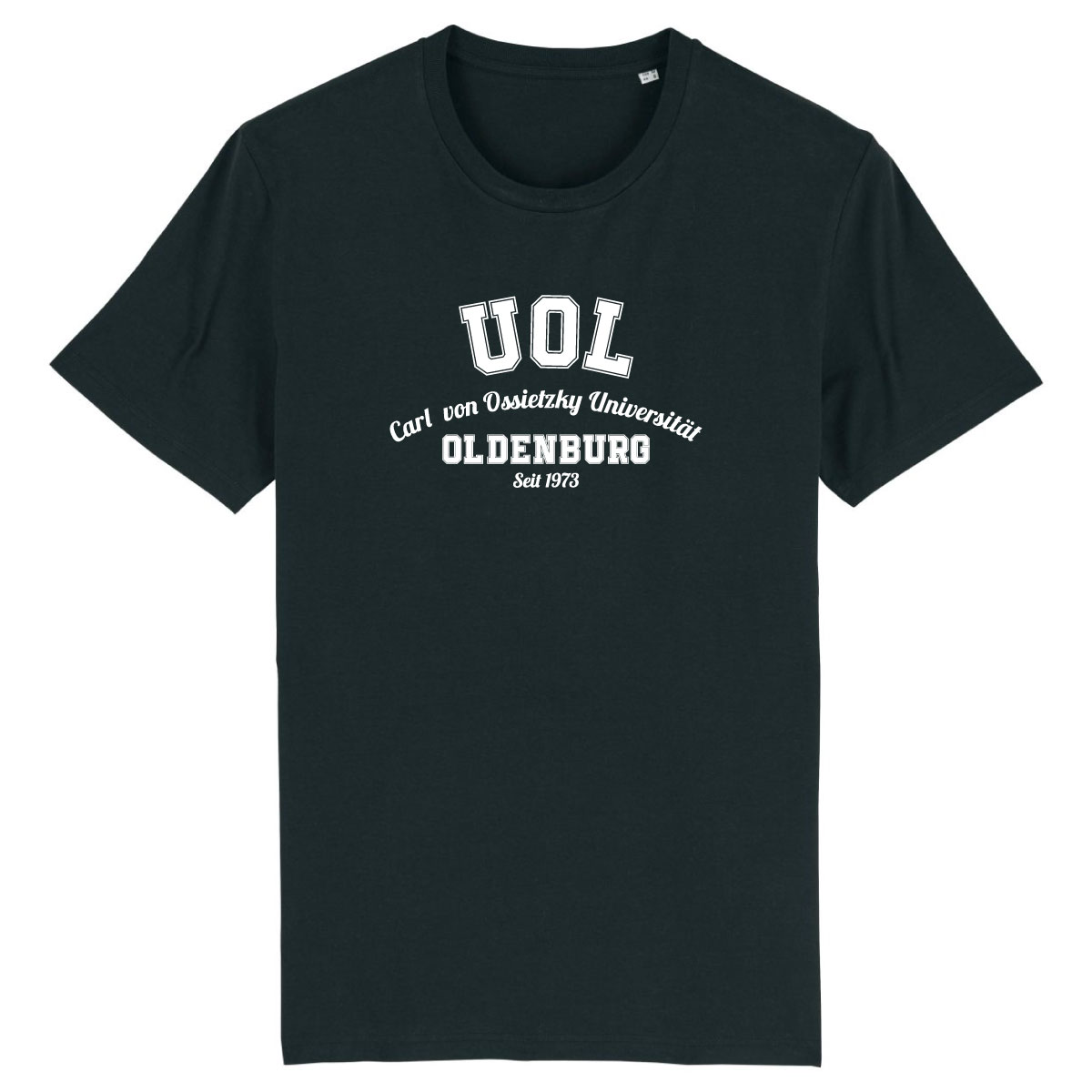 Unisex T-Shirt, College schwarz