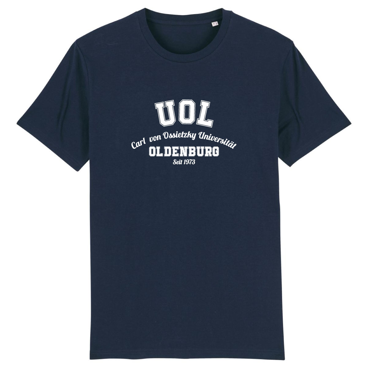 Unisex T-Shirt, College dunkelblau